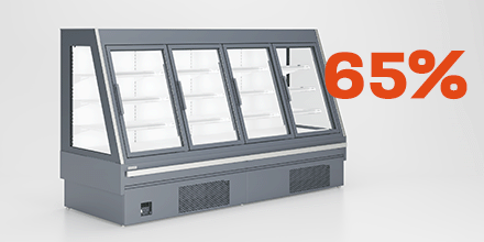 Innovative freezing door system ESD 65% of savings!