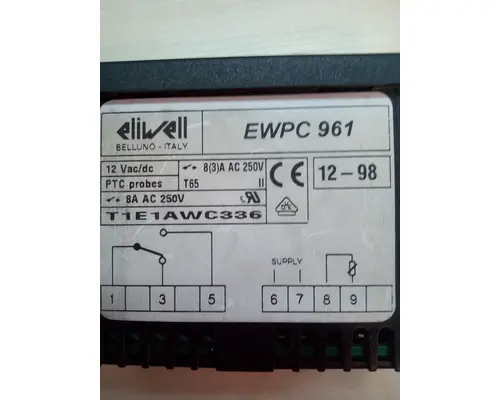Digitális termosztát Eliwell EWPC961 230V Vég