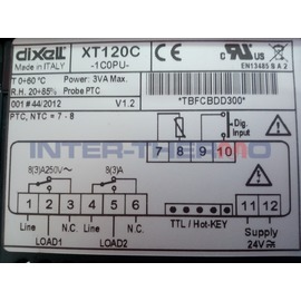 Digit. termosztát Dixell XT 120C-1COPU 24V
