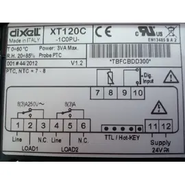 Digit. termosztát Dixell XT 120C-1COPU 24V