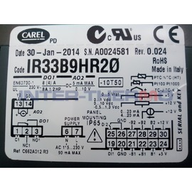 Digitális termosztát Carel IR33B9HR20